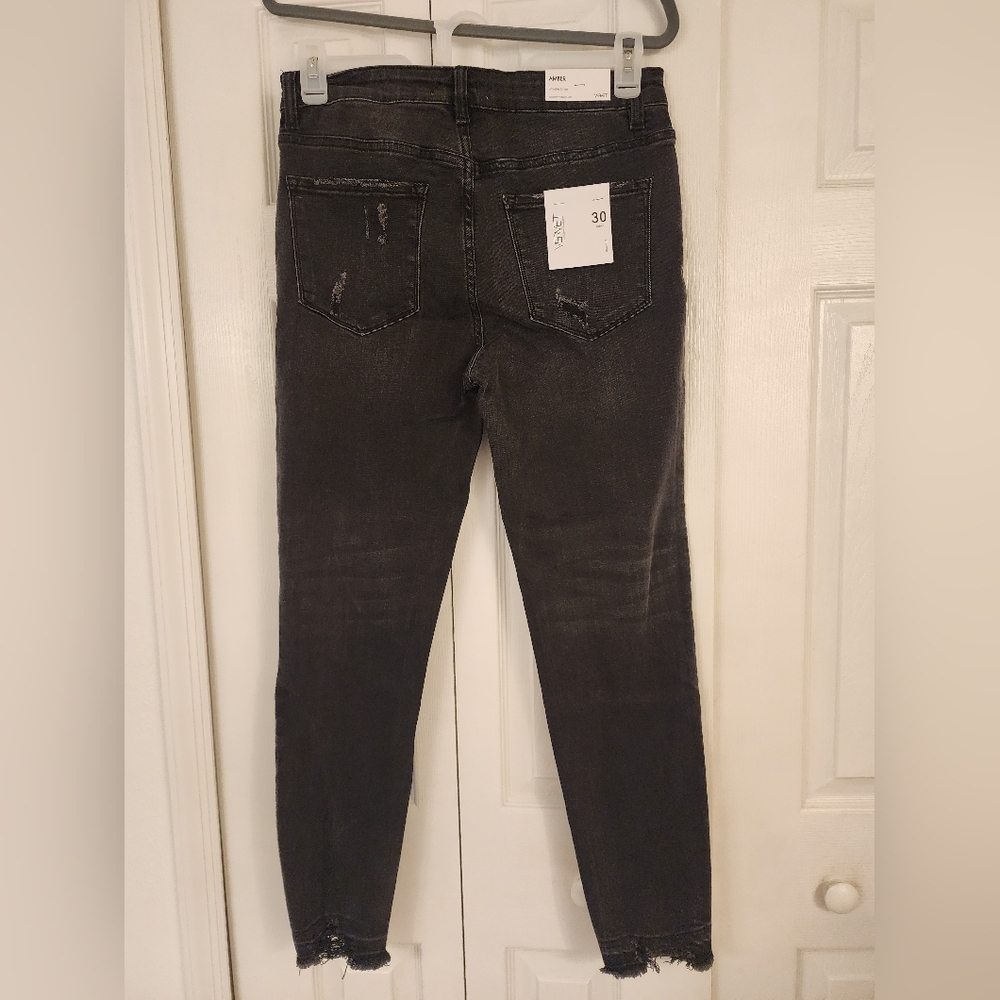 VERVET Black Distressed Skinny Jeans - Picture 6 of 7